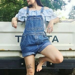 80s overall shorts